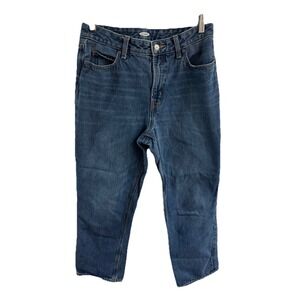 OLD NAVY WOMENS JEANS SIZE 6 STRAIGHT BOOTCUT LEG MEDIUM‎ WASH HIGH RISE
